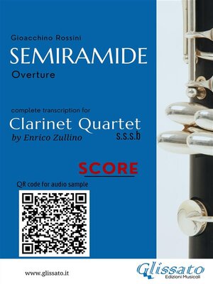 cover image of Clarinet Quartet Score "Semiramide"